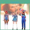 Costume Cosplay Child's Play in Tessuto Poliestere per Performance Teatrali da Donna
