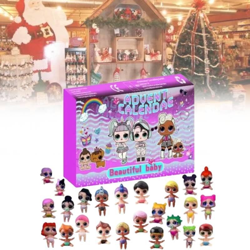 New Festive Christmas 24 Day Countdown Blind Box Advent Calendar Gift For Kids