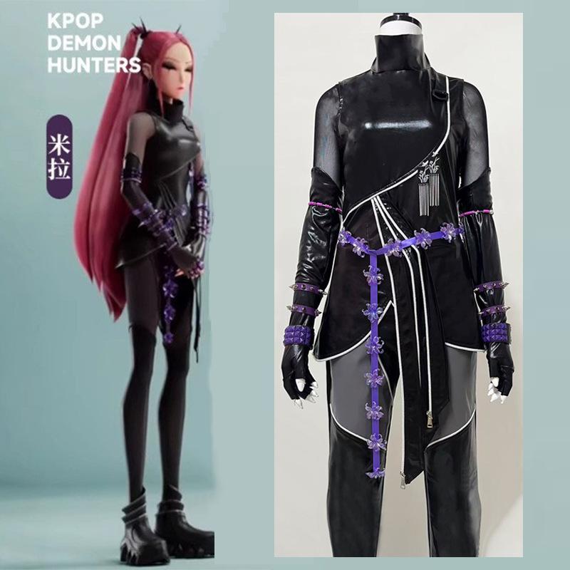 

Новая K-Pop группа Demon Hunter HUNTR/X Мира Косплей Костюм Черный Костюм Косплей Костюм Женская Одежда XXL