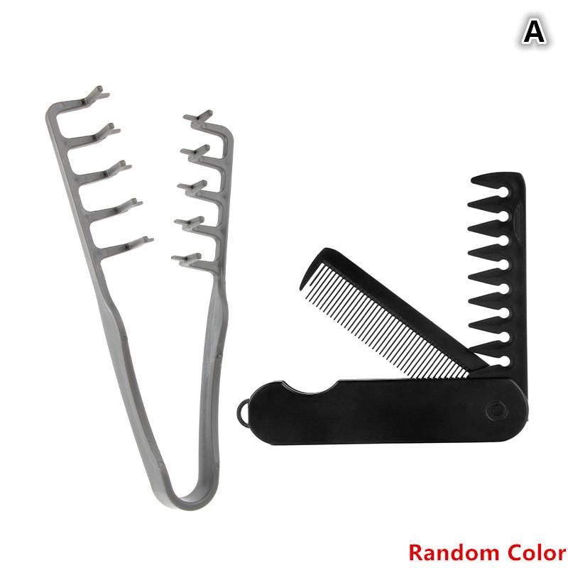 Objemový hřeben na vlasy s širokými zuby + Skládací hřeben Nástroje pro styling vlasů Nadýchaná textura Ideální pro všechny typy vlasů Nástroje pro styling vlasů