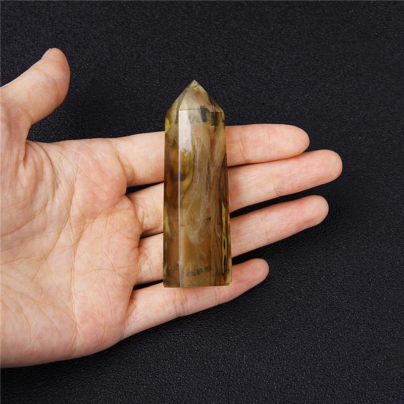 

Многоцветный кристалл кварца Исцеляющая шестиугольная палочка Натуральный флюорит Аметист Точка