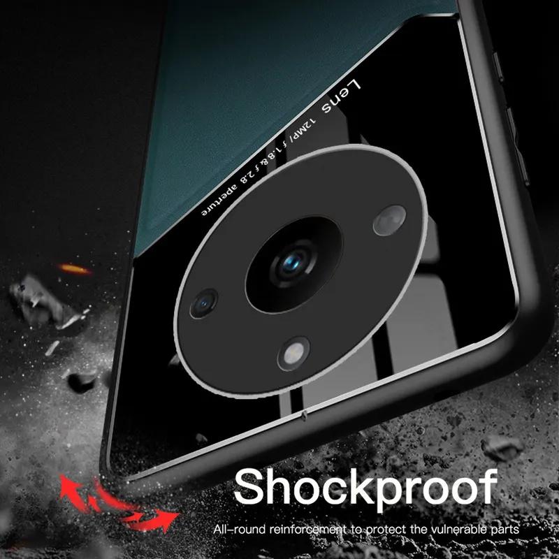 Leather Texture Case For Realme 11 5G Realme 11 Pro Plus 10 9 9i 8 8i Cover With Car Magnetic Coque Fundas Capa