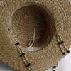 Diy Palm Leaf Straw Hat With Pearl Chain — Flat-Top Sun Hat | New Korean-Style Beach Hat With Elastic Band | Candy-Colored Sun