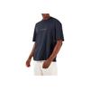 Armani Exchange SS24 Letter Logo Pattern Printed Round Neck Short Sleeve T-Shirt Men Tops Navy-Blue 3DZTAB-ZJ3VZ-15CX
