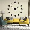 Large acrylic three-dimensional Roman digital wall clock living room bedroom wall clock