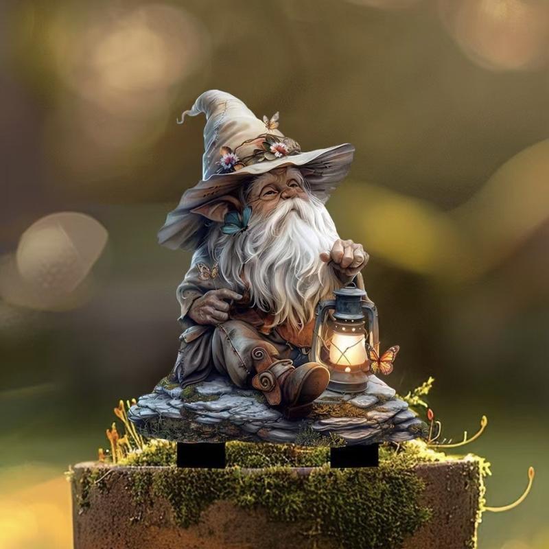 1Pc Cute Strawberry Hedgehog Garden Decoration 2D Flat Acrylic Ground Insert With Classic Spring Elements