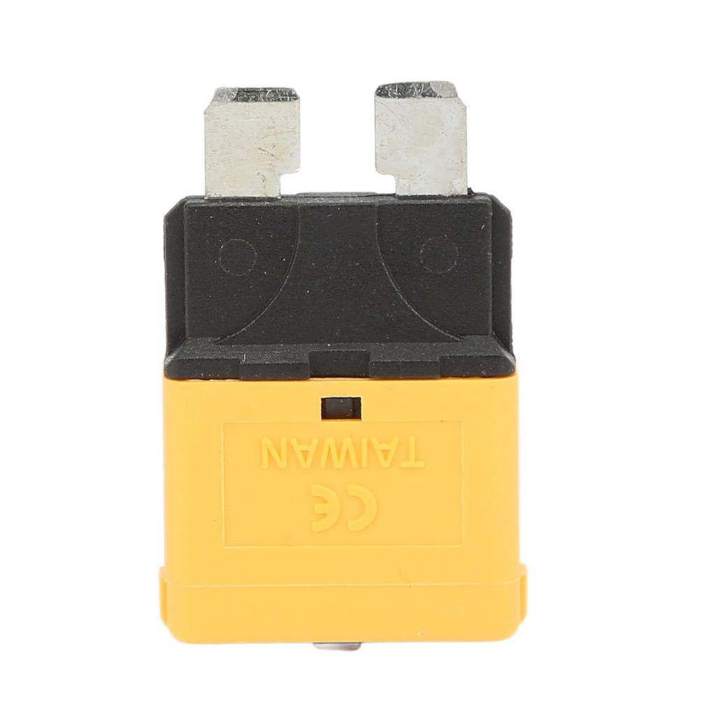 Yellow Manual Reset Blade Fuse 20A Circuit Breakers 28VDC for Vehicles Low Voltage Yachts Ships