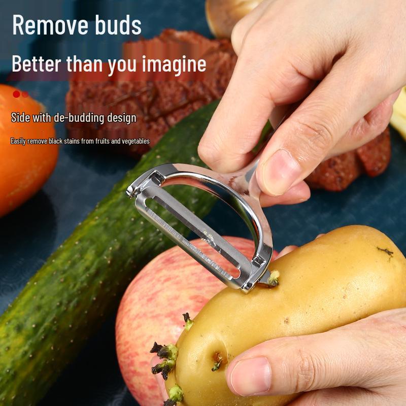 German Multi-Functional Kitchen Peeler & Grater: Apple, Potato, Fruit Scraper