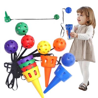 1Pcs Throw and Catch Ball Game Set Outdoor Toys Catch A Ball Set Ball and Cup Kids Hand Eye Coordination Training Gifts Kids