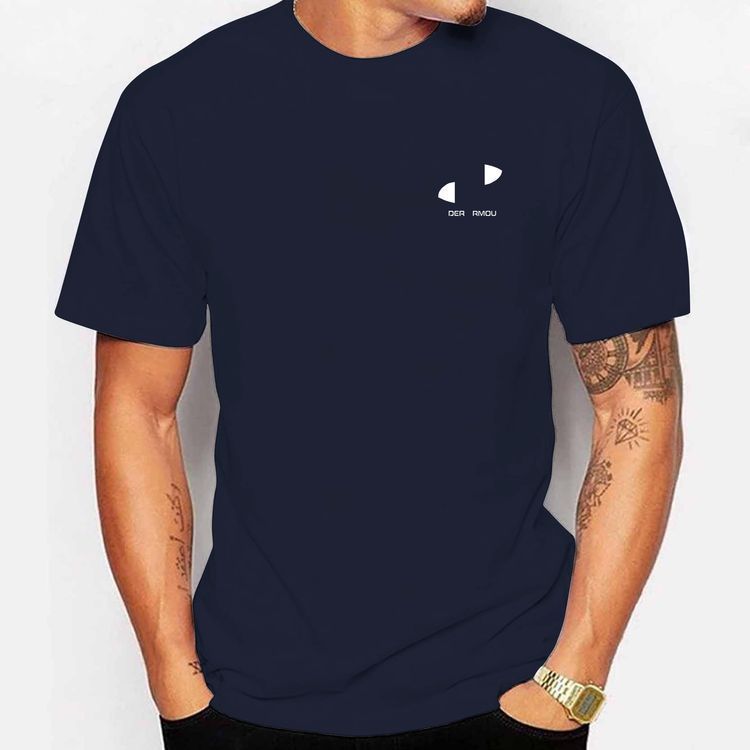 Men's Casual Top Fashion Versatile Short Sleeve Printed Pure Cotton T-Shirts Men’s