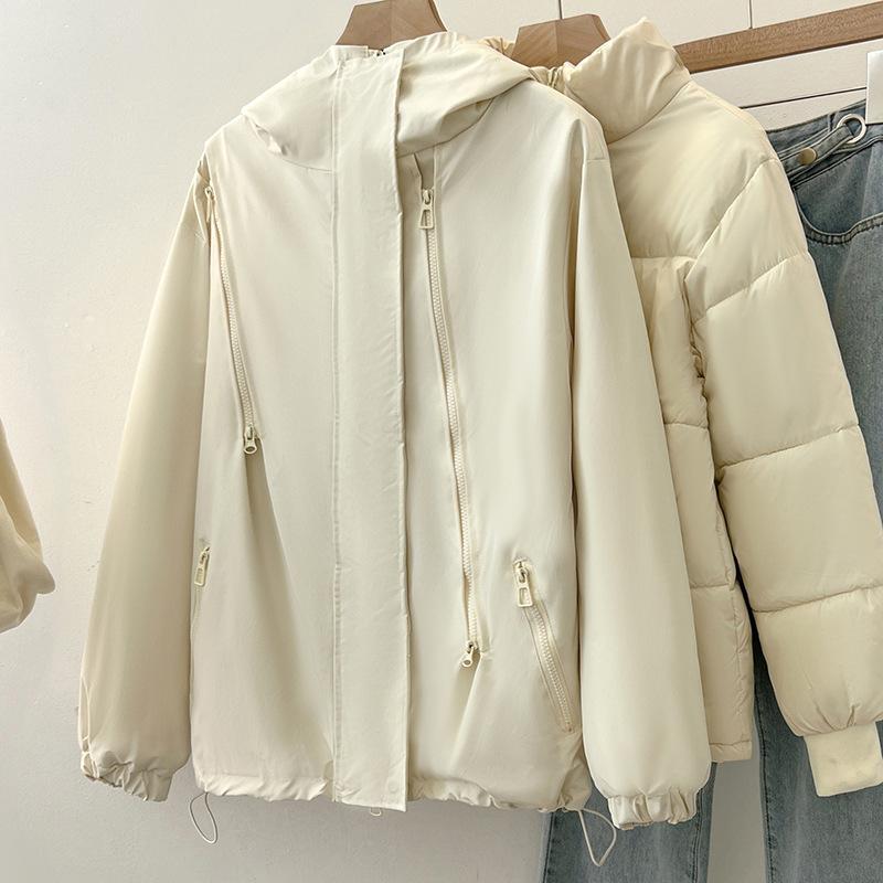 

One dress and three wears detachable clothes, winter casual clothes, and loose clothes. XXXL бежевий