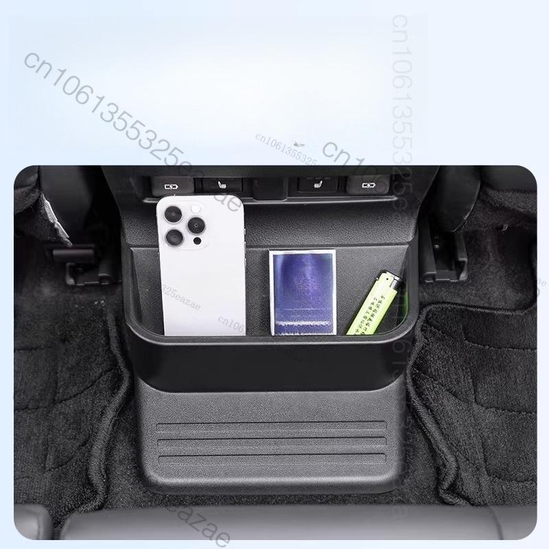 Car Rear Seat Bridge Storage Box Organizer ABS Rear Row Bridge Storage Box Fit For Lexus GX550 550H 2024 2025 Interior Accessory