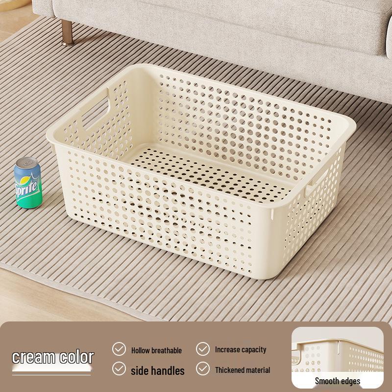 Multipurpose Plastic Storage Basket for Snacks, Toys, and Books