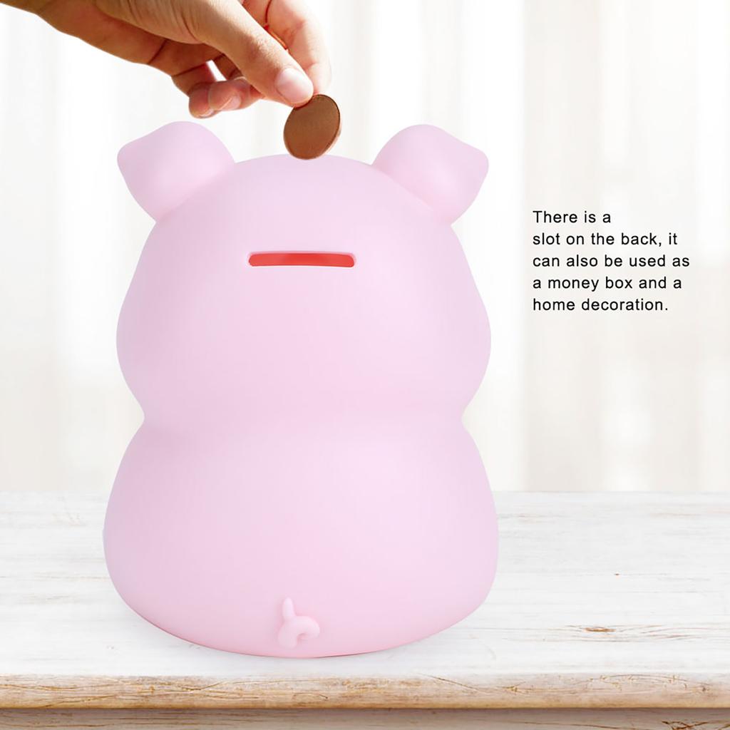 Niedliches Cartoon Sparschwein Spardose Glas mit Nachtlicht Heimdekoration Kindergeschenk Typ A