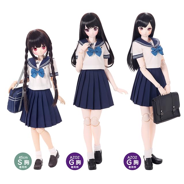 Scale AZO2 Kazuharu Kina School Uniform Collection Fold White 1/3 "Three Socks" (for Dolls)