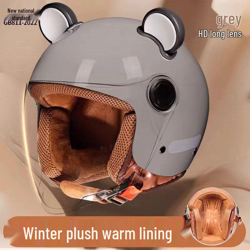 Women's Winter All-Season Half Helmet: Certified, Anti-Fog, Warm, and Safe