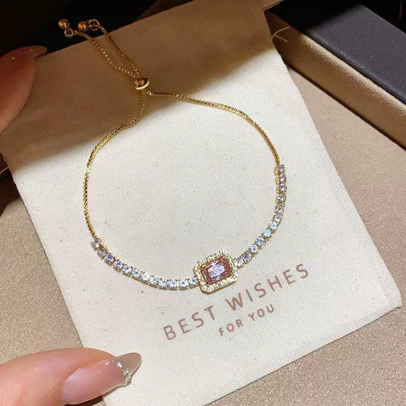 Korean Retro Pearl Titanium Steel Women's Bracelet - High-End Ins Style Beaded Bangle for Couples