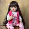 BZDOLL 55 CM 22 Inch New Full Soft Vinyl Reborn Baby Girl Doll Classic Dress Up Birthday Gift Vinyl Bath Toy