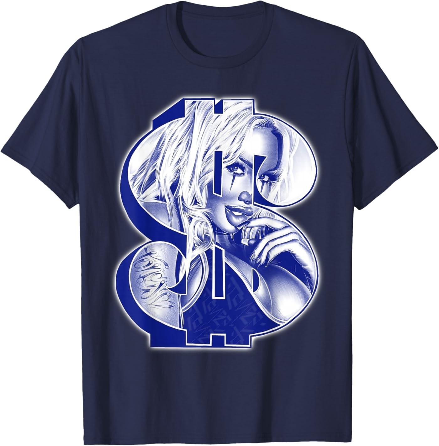 Clown Girl Money Symbol Payasa Chicano T-Shirt S