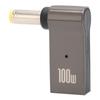 PD Charge Converter 100W 5A Type C Female To Male 5.5x2.5mm Aluminum Alloy Shell PD Charging Adapter for Lenovo Laptop