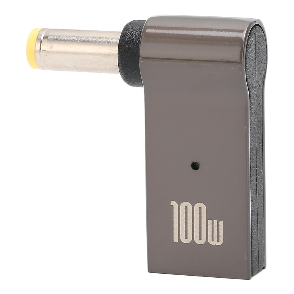 PD Charge Converter 100W 5A Type C Female To Male 5.5x2.5mm Aluminum Alloy Shell PD Charging Adapter for Lenovo Laptop