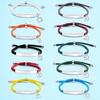Multi-color Engravable Hand Rope Bracelet with Stainless Steel Accents