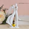 Nordic Style European Wedding Bride and Groom Series Resin Desktop Ornaments Valentine's Day Hand-made Decorative Figurines