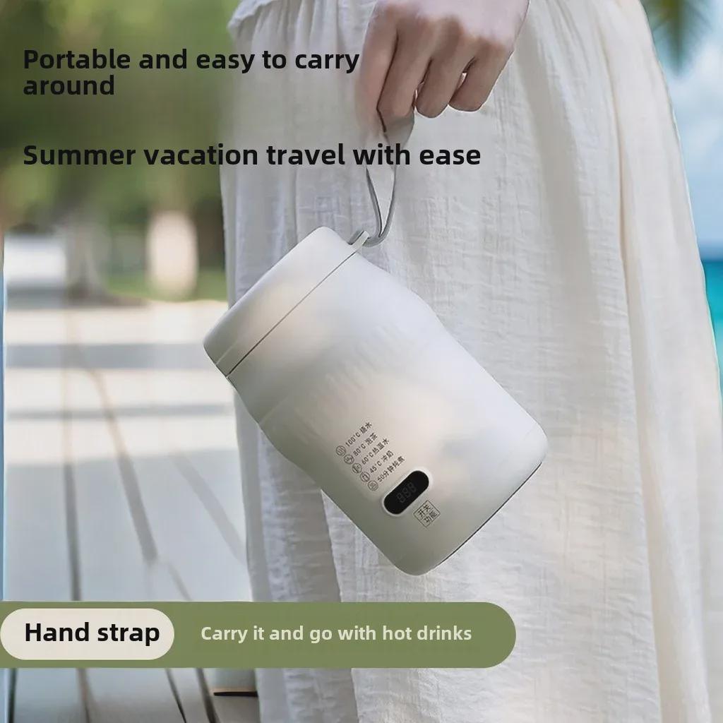 Portable Electric Travel Kettle – Compact, Constant Temperature Heating and Insulation Cup