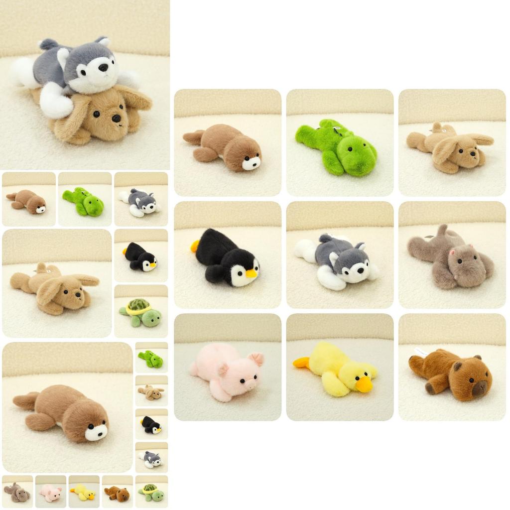 Cute Plush Animal Pillow Soft Toy Collection Featuring Adorable Dog Dinosaur For Kids