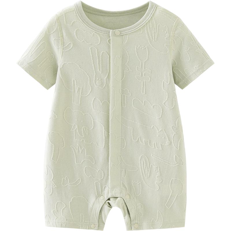 Minibala Baby Summer Animal Jacquard Romper 66