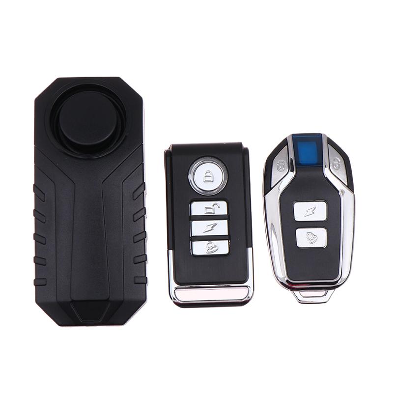 Bicycle Motorcycle Vibration Alarm Bike Alarm Remote Control Wireless Anti-Theft Alarm 113Db Triggered Vibration Sensor