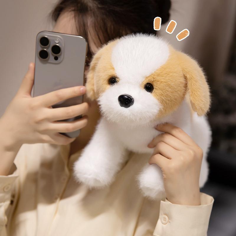 Multiple Kinds Cute Pet Dogs Plush Toys Stuffed Husky Saint Bernard Dog Shepherd Dog Samoyed Labrador Doll Cuddly Kids Companion