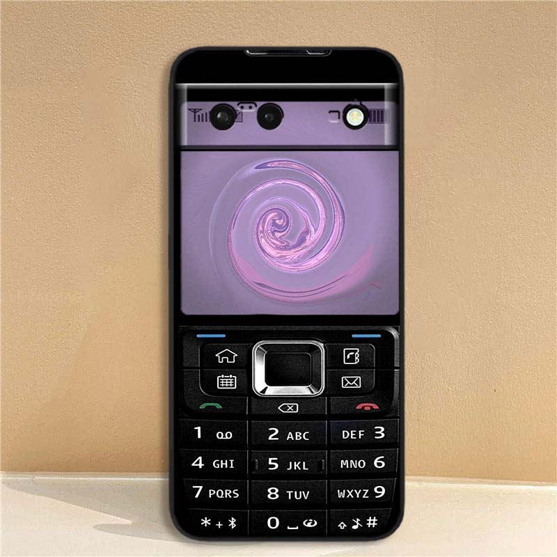 Luxury Vintage Phone Pattern For Google Pixel 10 9a 9 8A 8 7 7A 6 6A Pro XL 2024 5G Black Soft TPU Silicone Phone Case