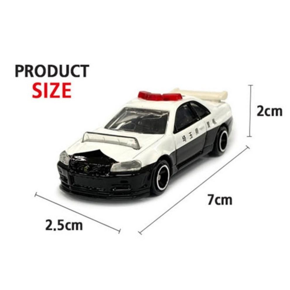 Tomica No. 01 Nissan Skyline GT-R (BNR34) Police Car Diecast Model