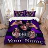 Wednesday'S Dark Mirror Reflections Bedding Set Personalized Washable Custom 3Pcs Duvet Cover Pillowcases Soft Microfiber Home Bedroom Gift