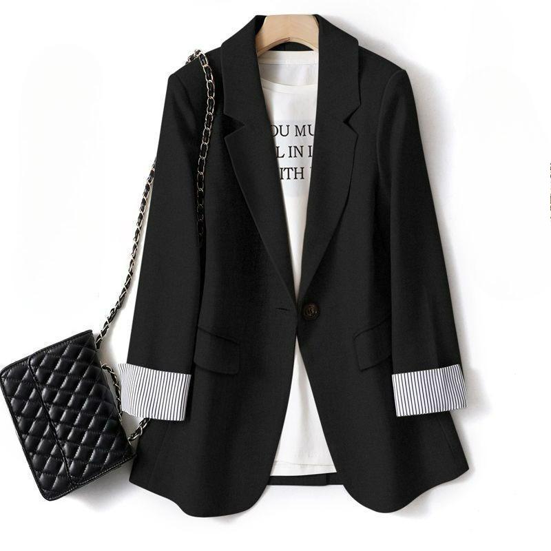

Small Suit Jacket Women s Spring and Autumn Slim Fit 8XL чёрный