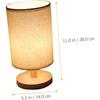 Linen Cloth Desktop Lamp Light Nightstand Lamp Bedside Night Light Tabletop Light