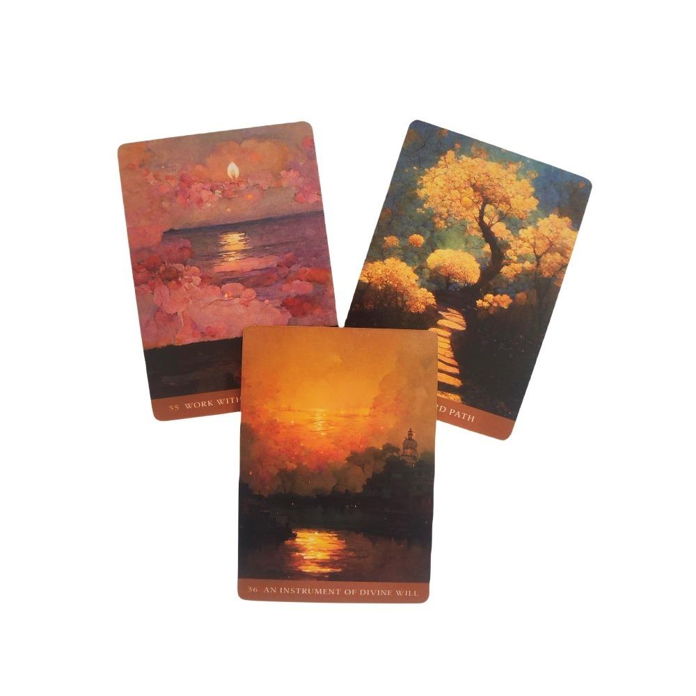 39 Stück Karten Der Pfad des Lichts Oracle: Heilung und Selbstbeherrschung durch die Weisheit der Bhagavad Gita 10,4*7,3cm