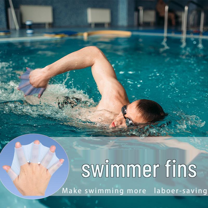 Silicone Swimming Paddles for Adults & Kids – Duck Feet/Frog Hand Design for Diving & Water Sports