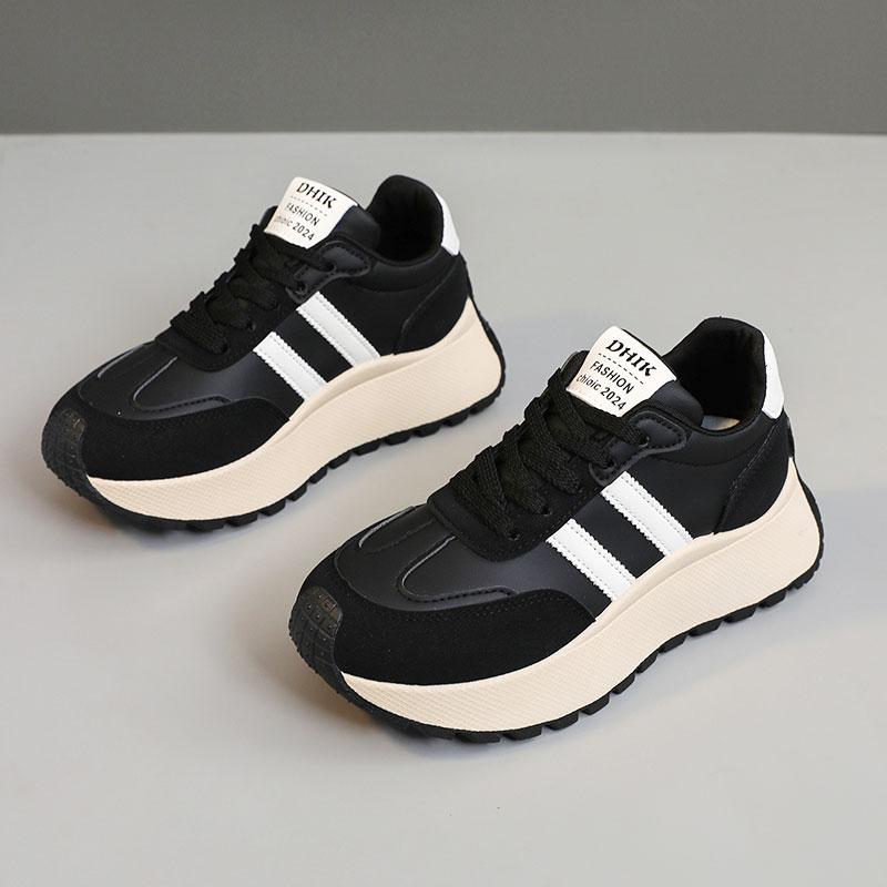 Mode 2025 Nouvelles Chaussures à Plateforme pour Femmes Mode Respirantes Baskets Décontractées Femmes Antidérapantes Lacets Chaussures de Créateur Femmes zapatos de mujer