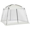 Tuintent 3x3 m voor 6-8 Personen met 4 Muskietennetten en 2 Deuren UV50+ Bescherming met Draagtas Wit