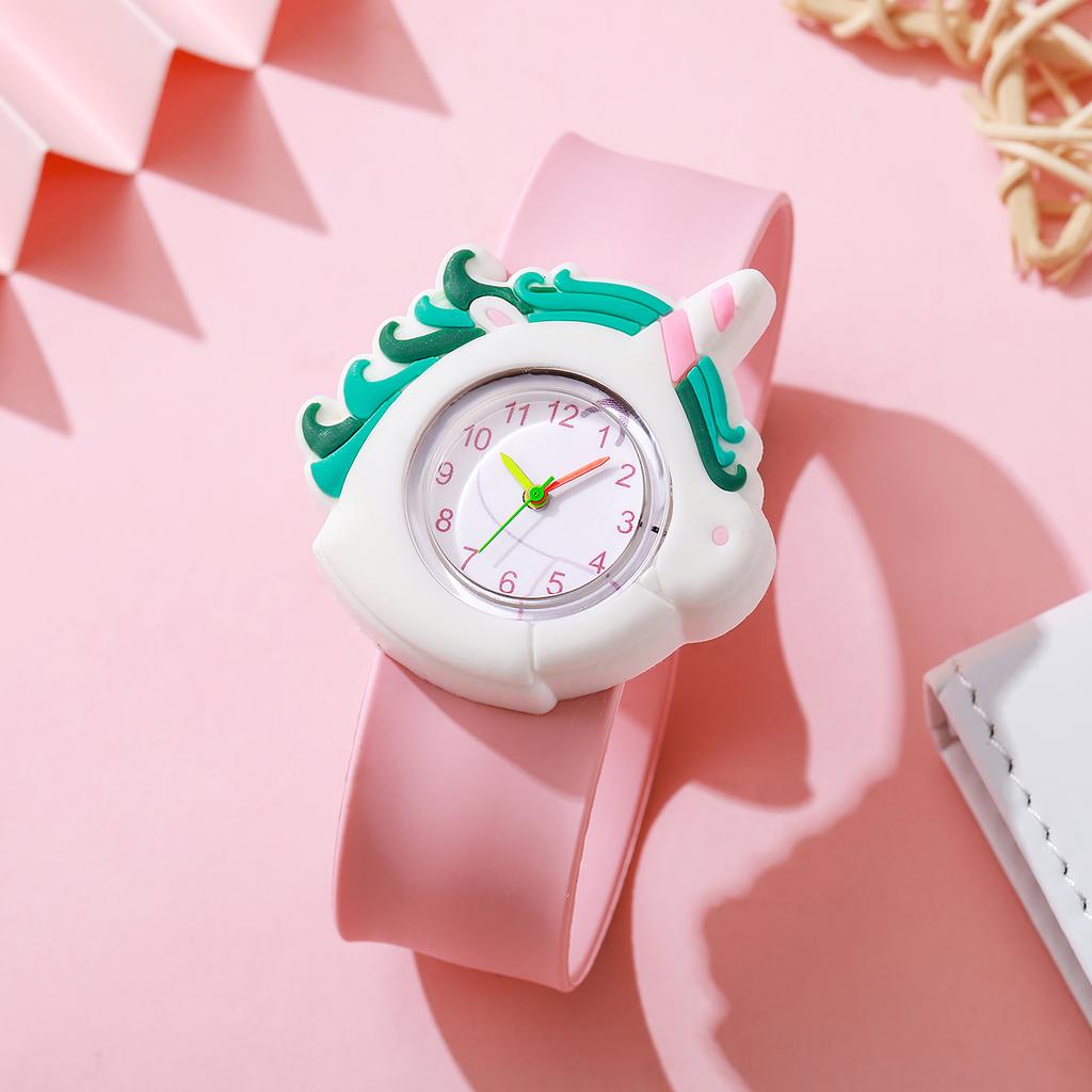 New candy color fashion casual simple round dial pointer silicone strap pop watch for students