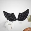 PU Leather Bat Wing Shoe Charm Halloween Footwear Decoration Accessories For Sneakers Boot Skateboard And Running Shoe