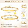 Personalized Matching Bracelet Couples, Stainless Steel Figaro Cuban Chain Link, Heart Danglin Engraving ID Bracelets