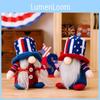 Unique Charming Independence Day Gnome Doll Adorned With Knit Hat For Holiday Displays