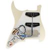 Musiclily Pro SE Prewired Pickguard Alnico 5 Pickup and 5WAY Super Switch Set for ST Strat Electric Guitar 4 Ply Aged White Pearl ST-HSS-60SE