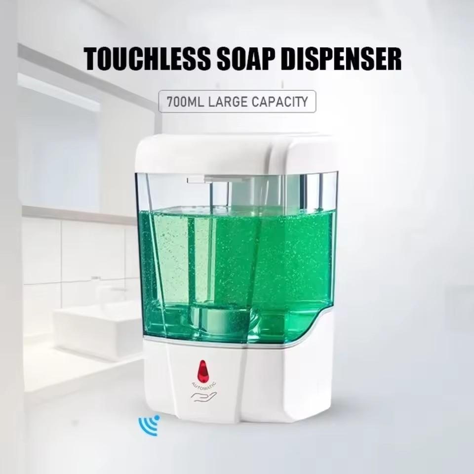 700ML Intelligent Wall-Mounted Smart Sensing Soap Dispenser Automatic Hand Sanitizer Washing Machine Pump Container for Cleaning
