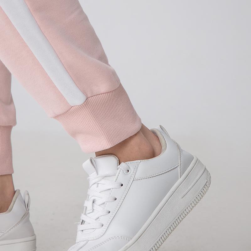 Puma Calças de Moletom Casuais Retrô Esportivas Respiráveis com Punho Calças de Moletom Femininas Rosa 531418-36