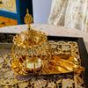 Arab Incenses Burners Set for Aromatherapies and Meditations Room Completing with Tray and Tongs Candle Holder Censers