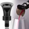 2 în 1 dop pentru vin roșu, șampanie, sigilat, dop pentru capac de sticlă, rezistent la scurgeri, păstrează proaspăt pâlnie, toarnă deschizător de vin